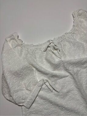 Rue21 White Off The Shoulder Cotton Cottage Core Blouse
